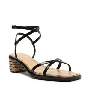 Schutz Women's Narah Mid Patent Leather Sandal - 8.5